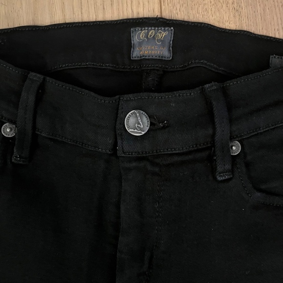 Citizen of Humanity Slick Skinny Leg jet black size 27 - Picture 3 of 5